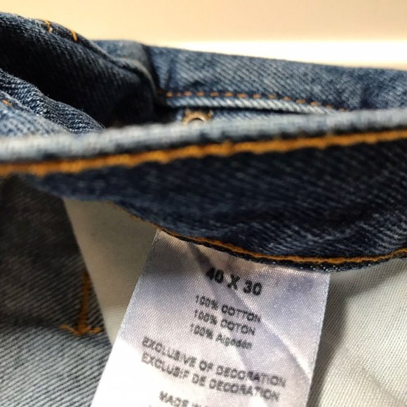 Savane Mens Blue Jeans 40X30 Casual Pants Heavyweight Farm Ranch Cowboy Wear GUC - Picture 7 of 10